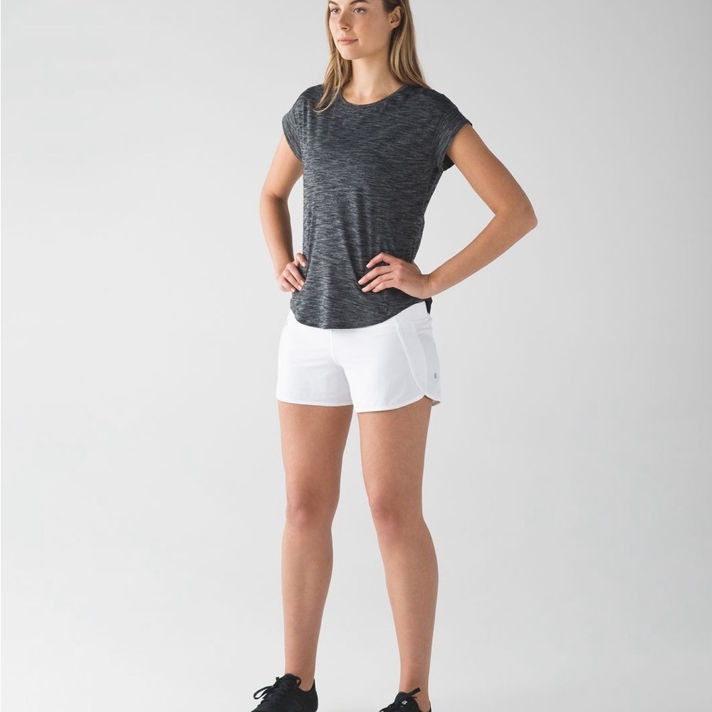 Lululemon Run Around Tee Dark Heather Grey Medium